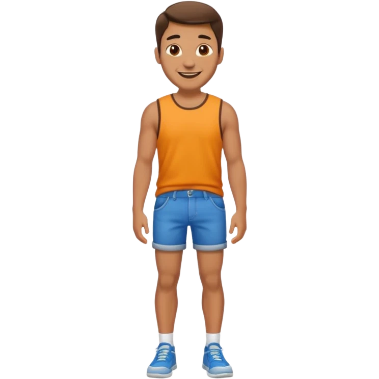 A close up between a mans legs emoji