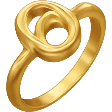 gold wavy ring emoji