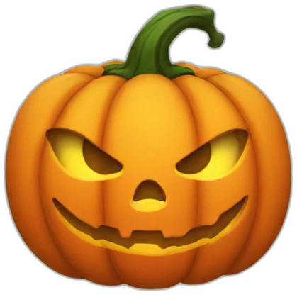 halloween Pumpking face emoji