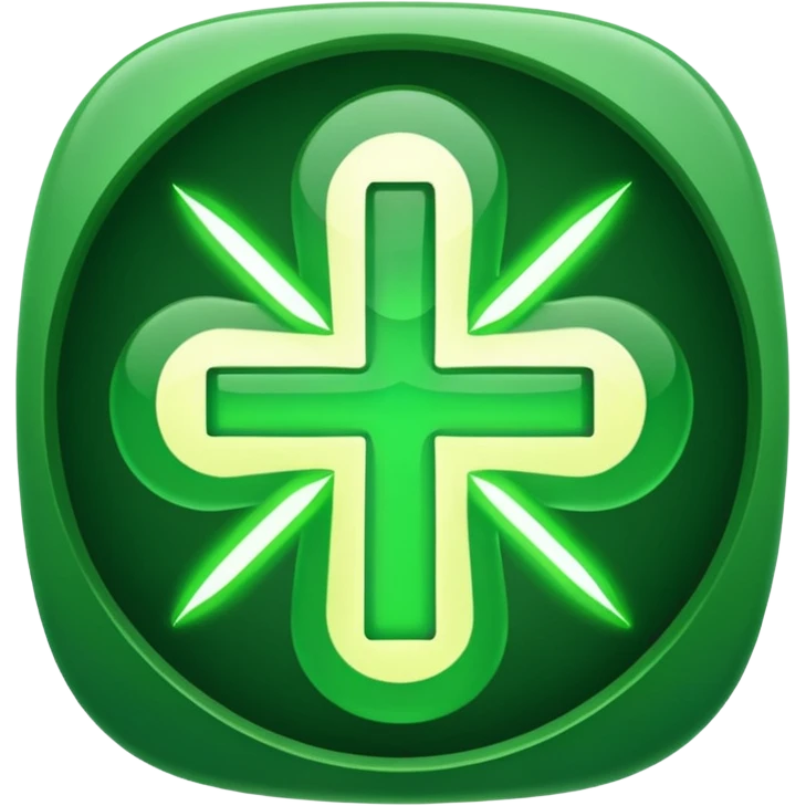 discord emoji's for a sword, shield, and a healing icon in the same style. Make it 3 separate emojis emoji