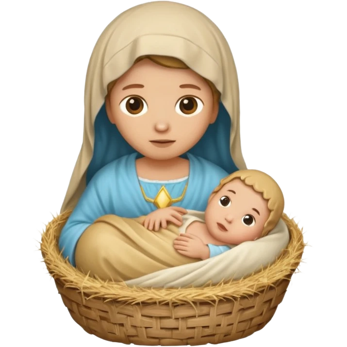 manger hay baby jesus emoji