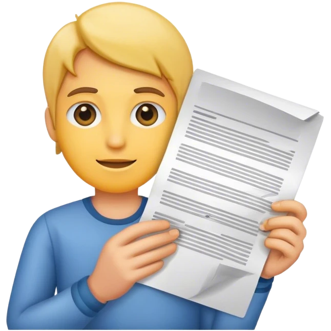 person with document  emoji
