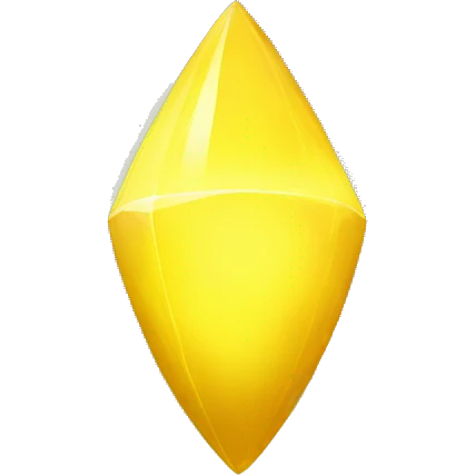 a glowing pure yellow space artifact emoji