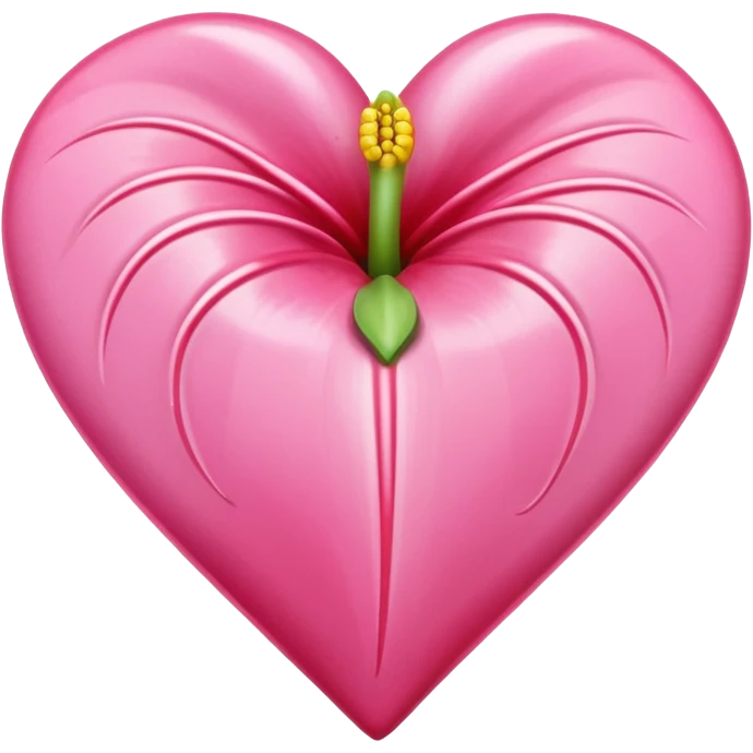 pink anthurium emoji