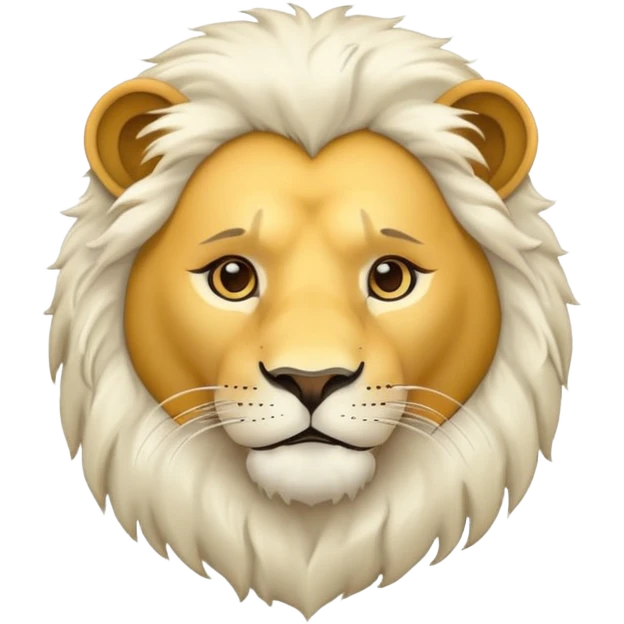 Lion blanc emoji