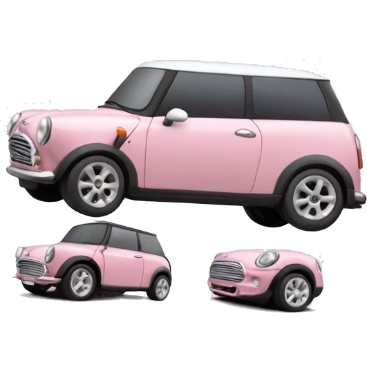 light pink Mini Cooper emoji