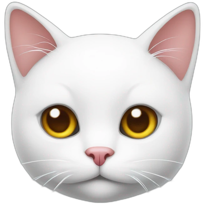 white cat with christmas hat emoji