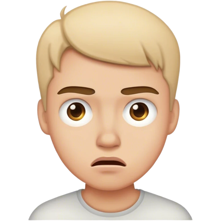 the offended face emoji