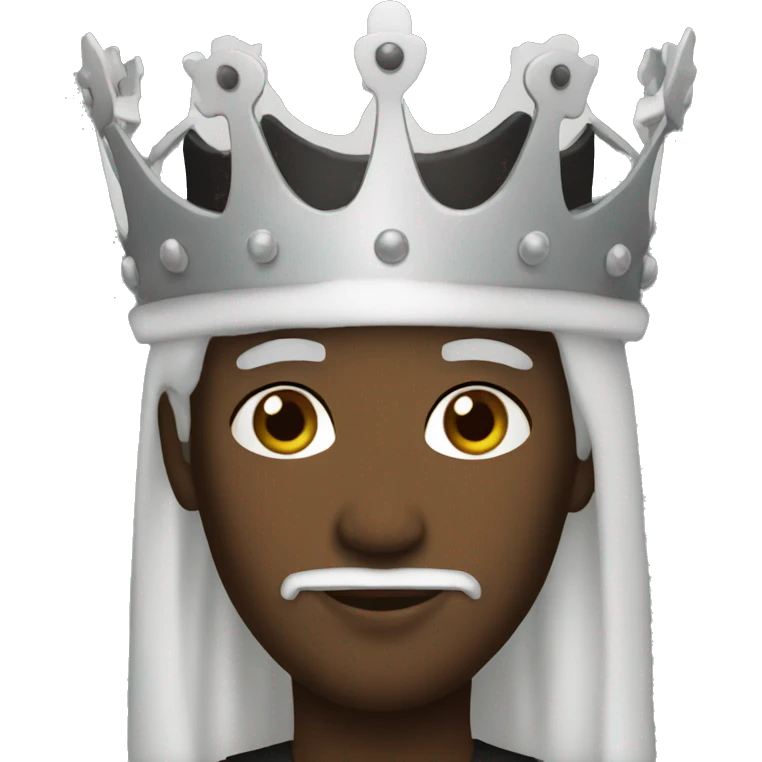 White king black queen emoji