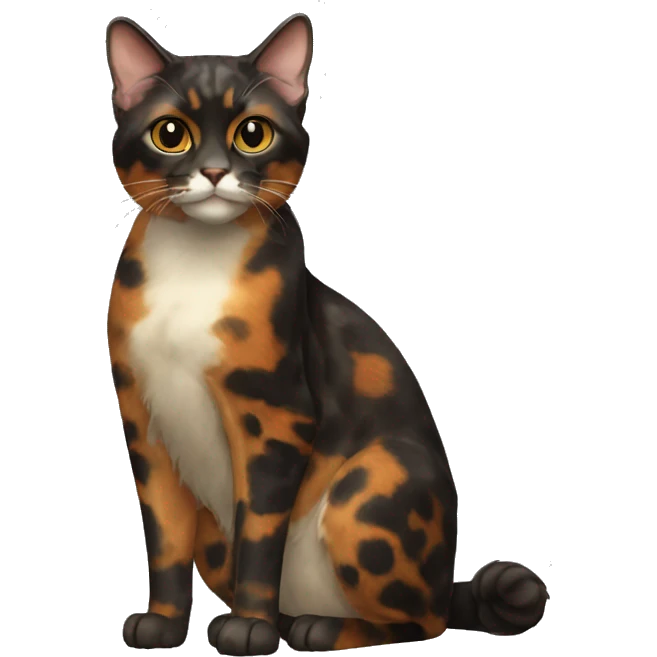 Tortoiseshell Cat Breed Full Body emoji