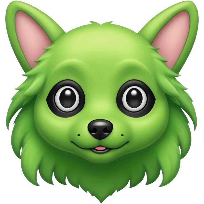 alien dog green emoji