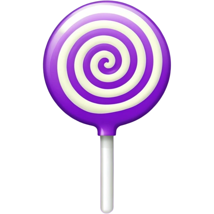 lolipop luminous purple and white emoji