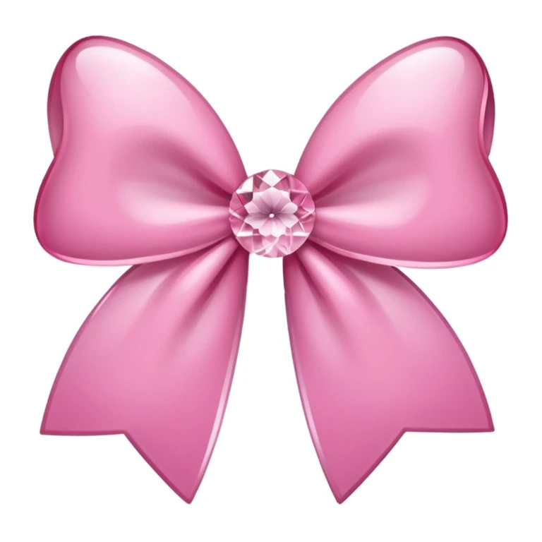 sakura bow with a crystal center emoji