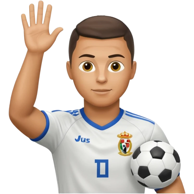 Ronaldo doing the « calma » emoji