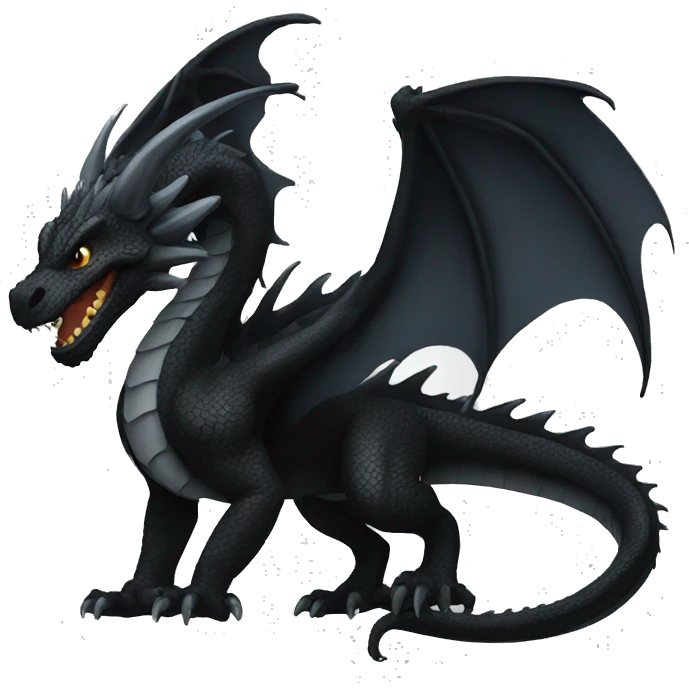 Black dragon emoji