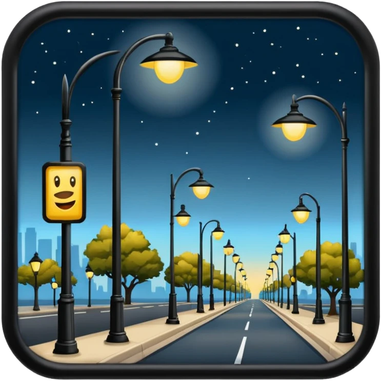 streetlights, Australia emoji