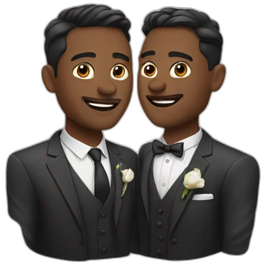 two men married emoji