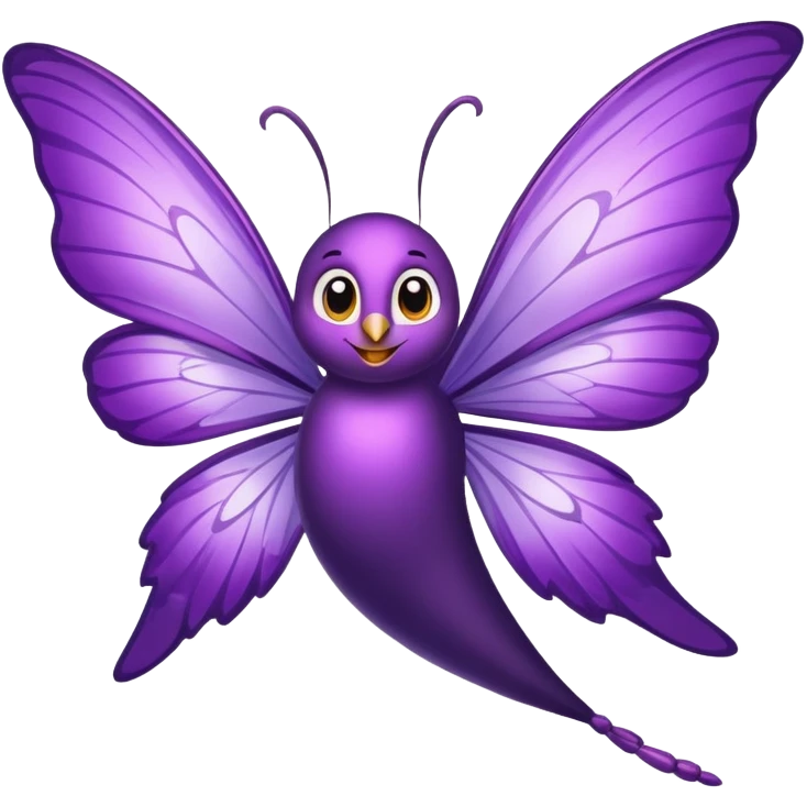 Mariposa morada emoji