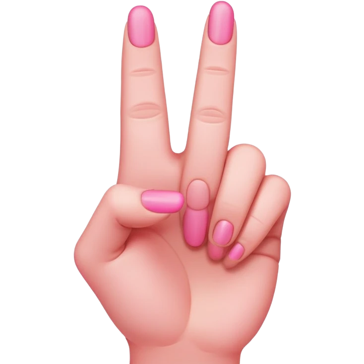 pink middle finger emoji