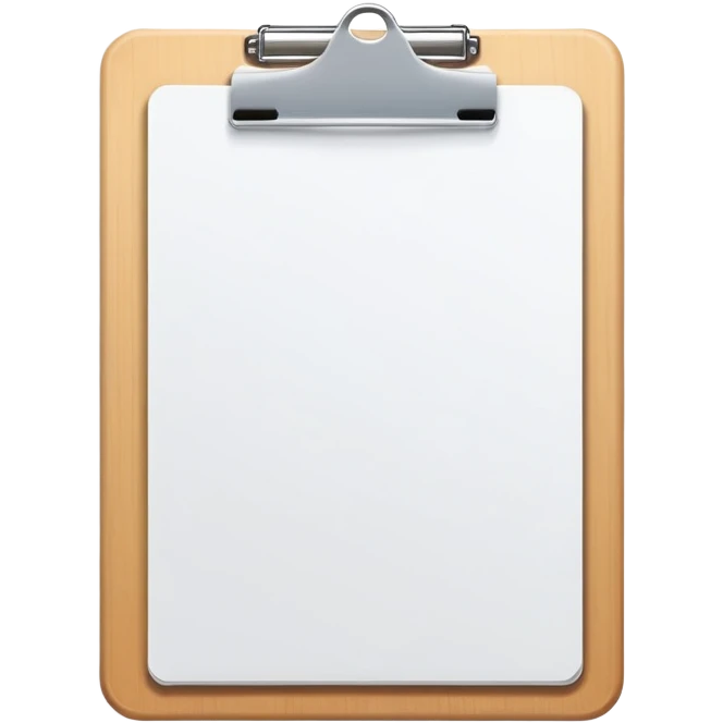 blank clipboard emoji