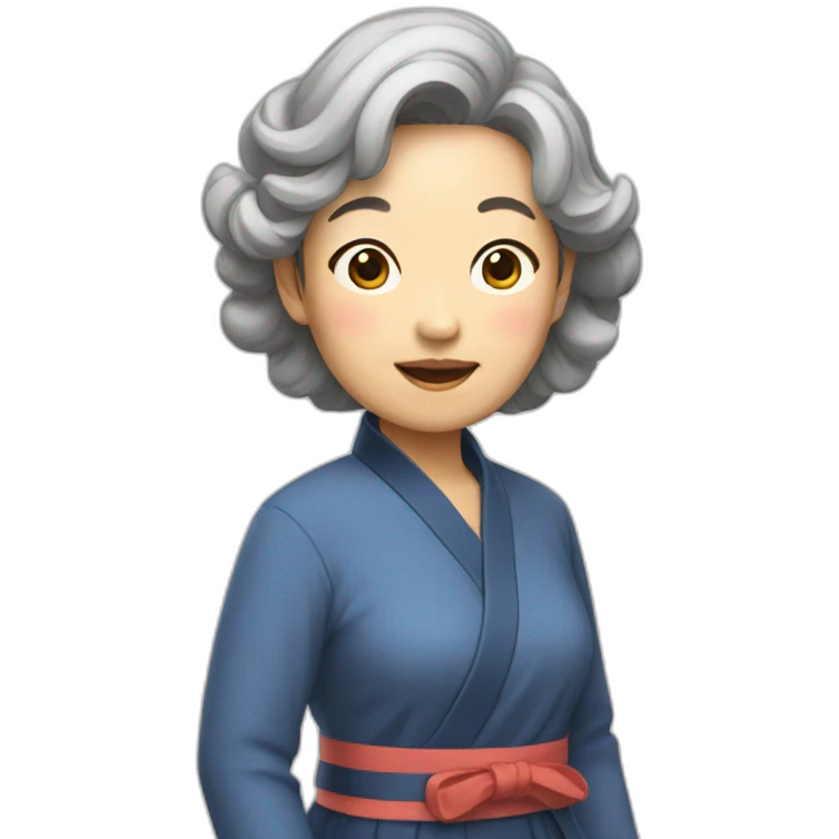 Korean auntie emoji