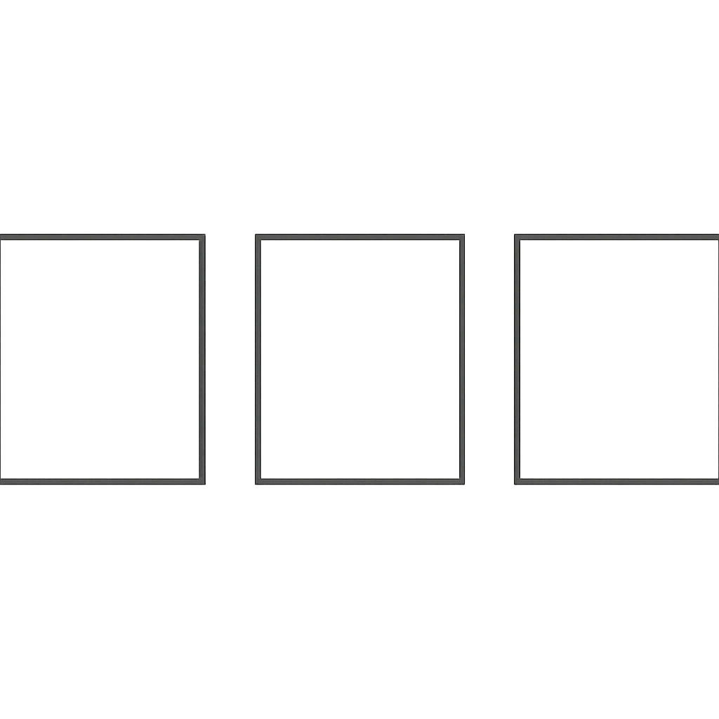 three boxes emoji