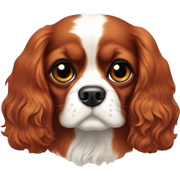 ruby cavalier king charles spaniel emoji