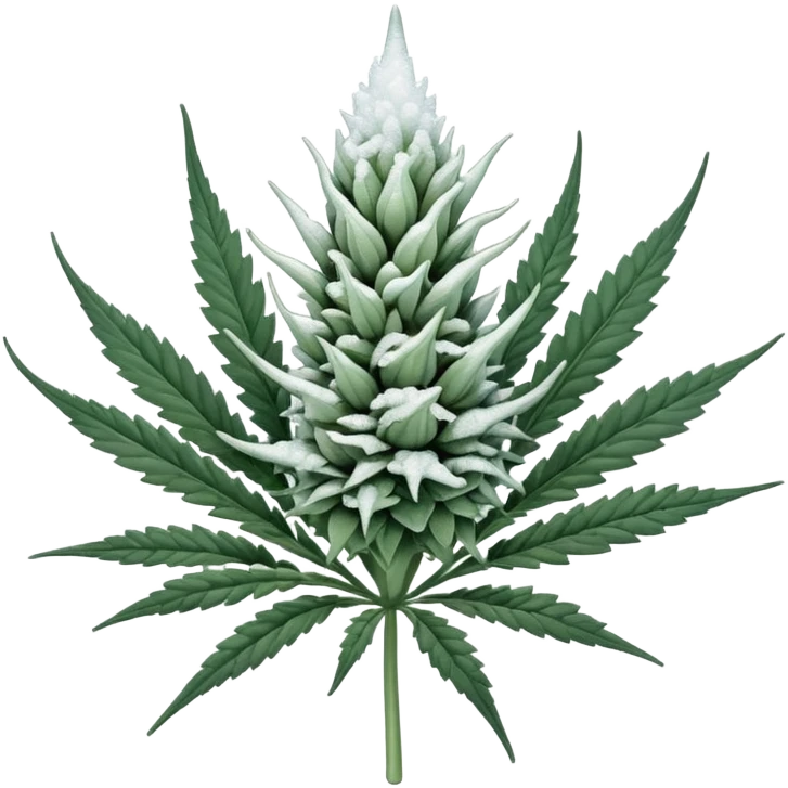white color marijuana emoji