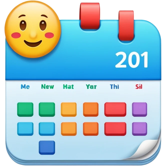 new year calendar emoji