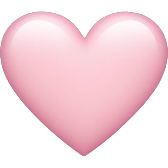 Light pink heart  emoji