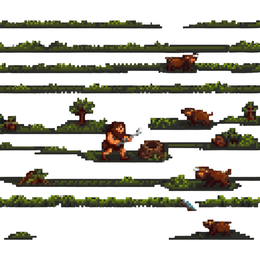 caveman hunting emoji