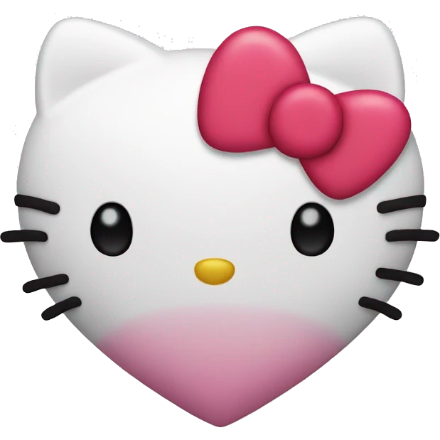 hello kitty heart emoji