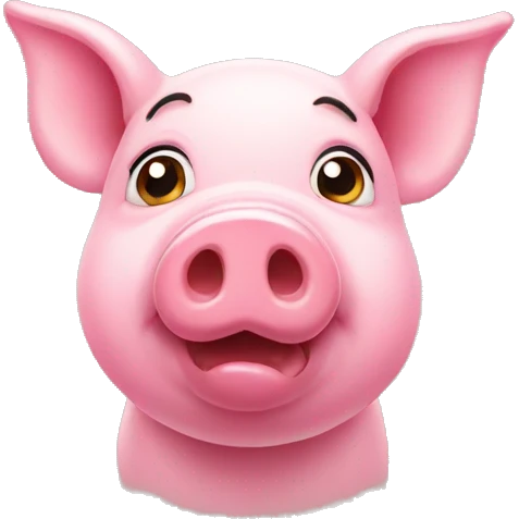 pink pig emoji