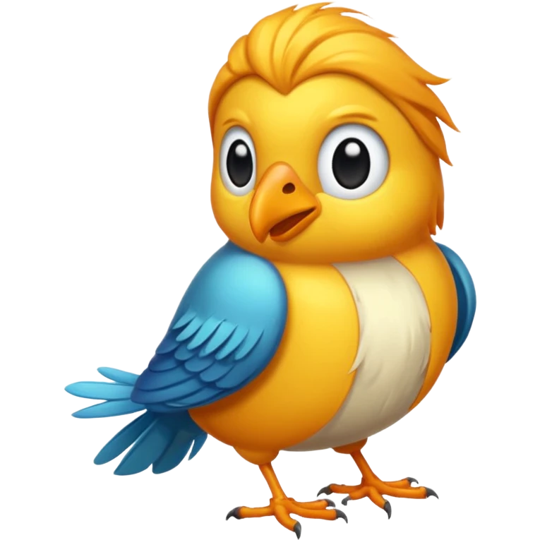  long haired bird emoji