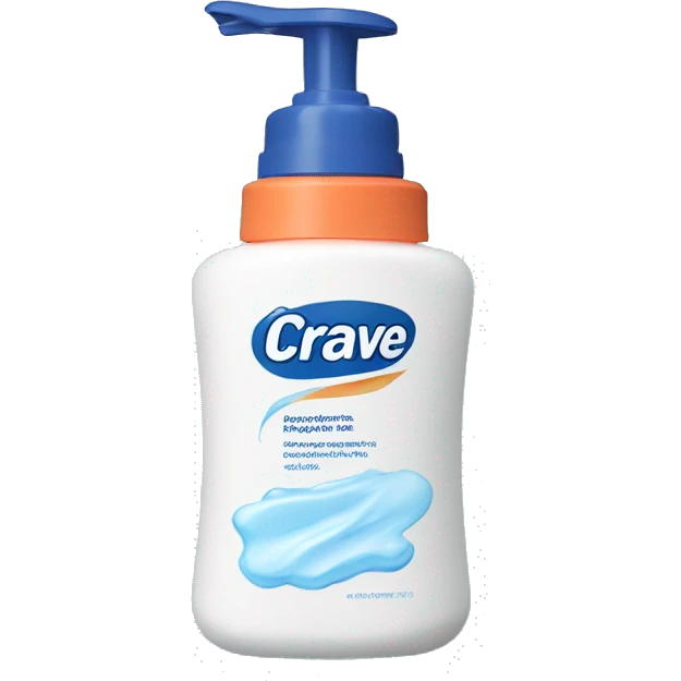 cerave washing foam bottle emoji