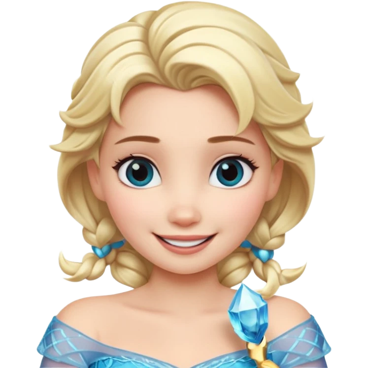 Cute elsa emoji