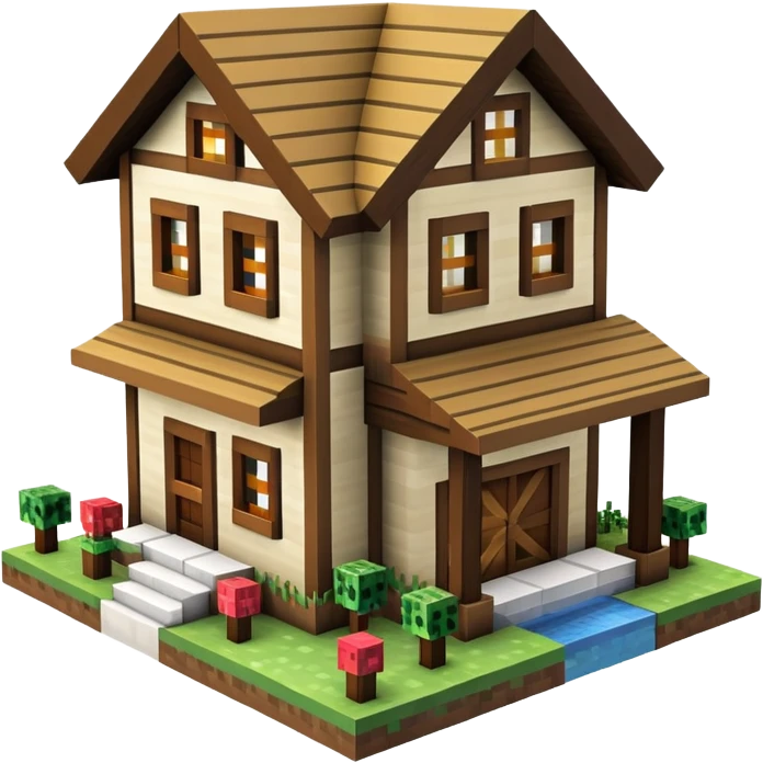Minecraft house emoji