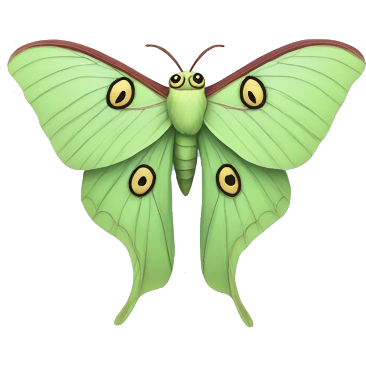 Luna moth  emoji