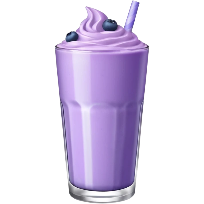 Blueburry milkshake emoji
