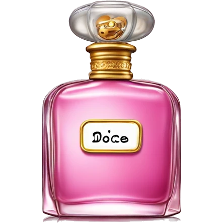Perfume bottle of dolce and gabana imperatrice emoji