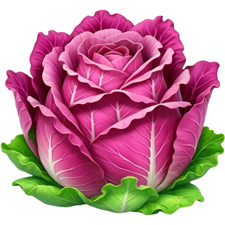 pink lettuce emoji