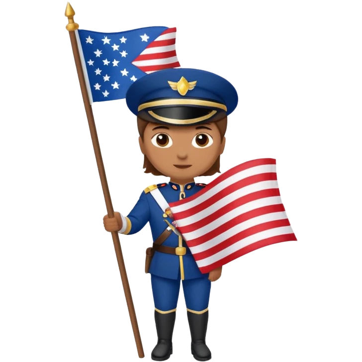 color guard from Parade Marchers emoji