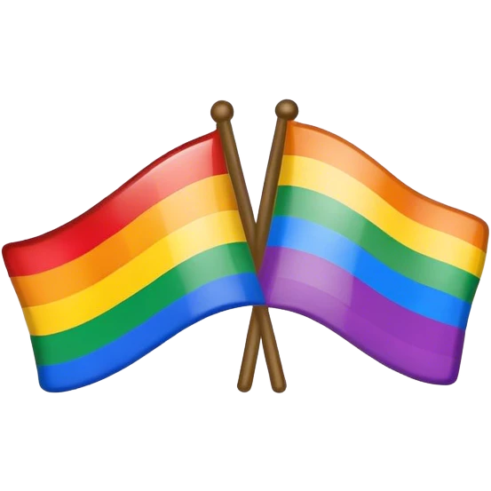 Gay Flag for gay boys  emoji