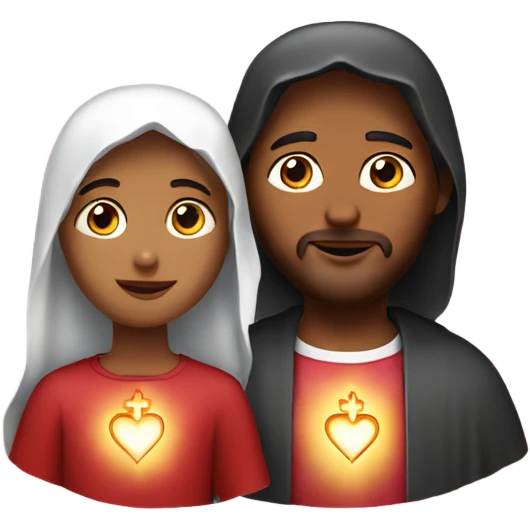 Sacred Hearts of Jesus and Mary emoji