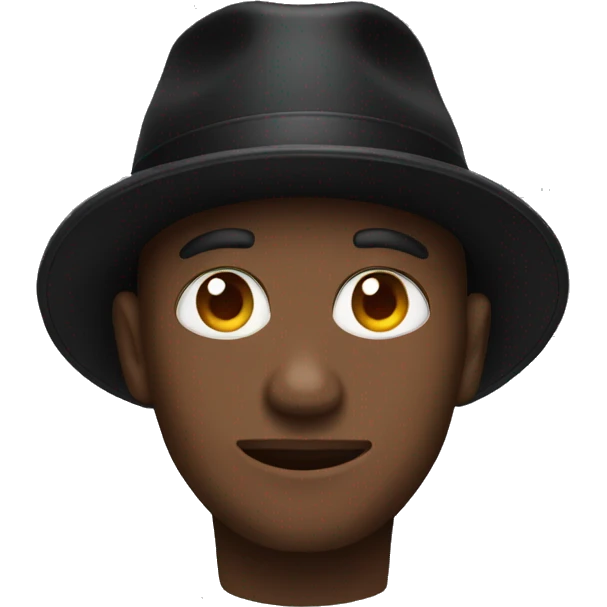 black hat emoji