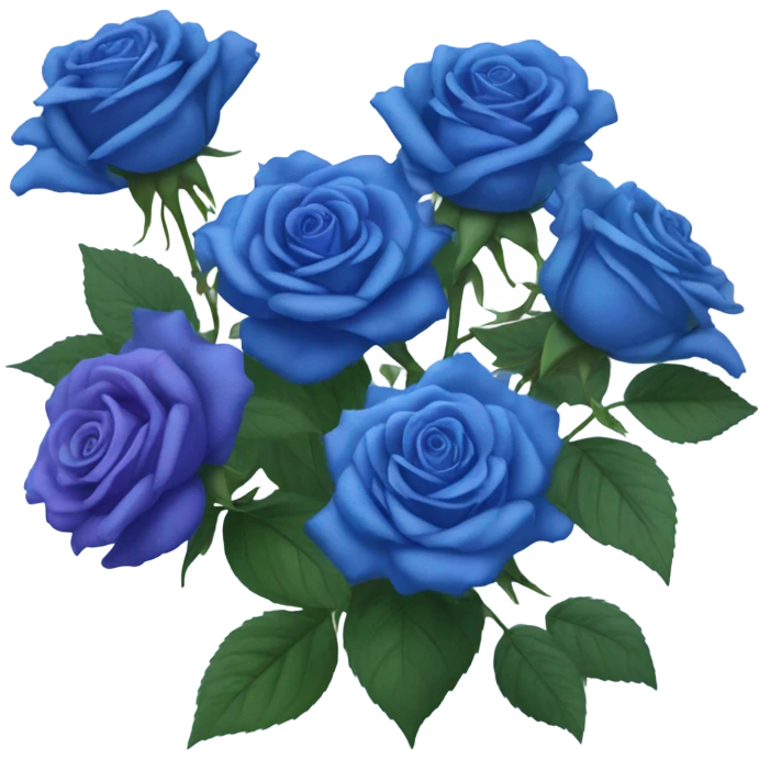 Blue roses  emoji