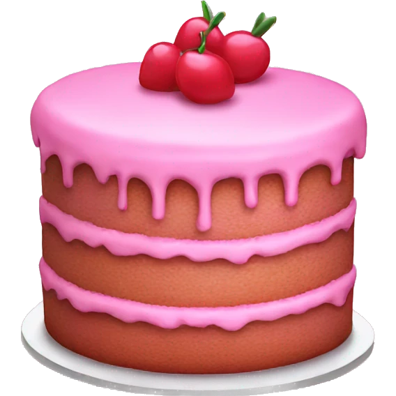 Pink cake emoji