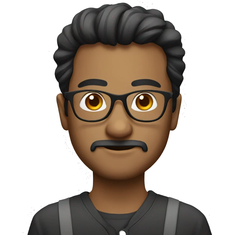 Uzair with glasses emoji