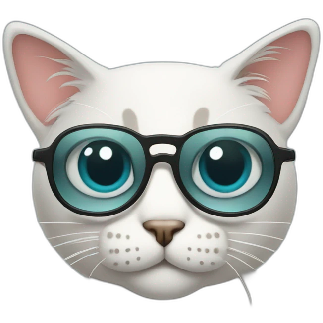cat with glasse emoji