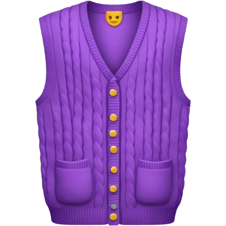 purple vest sweater emoji